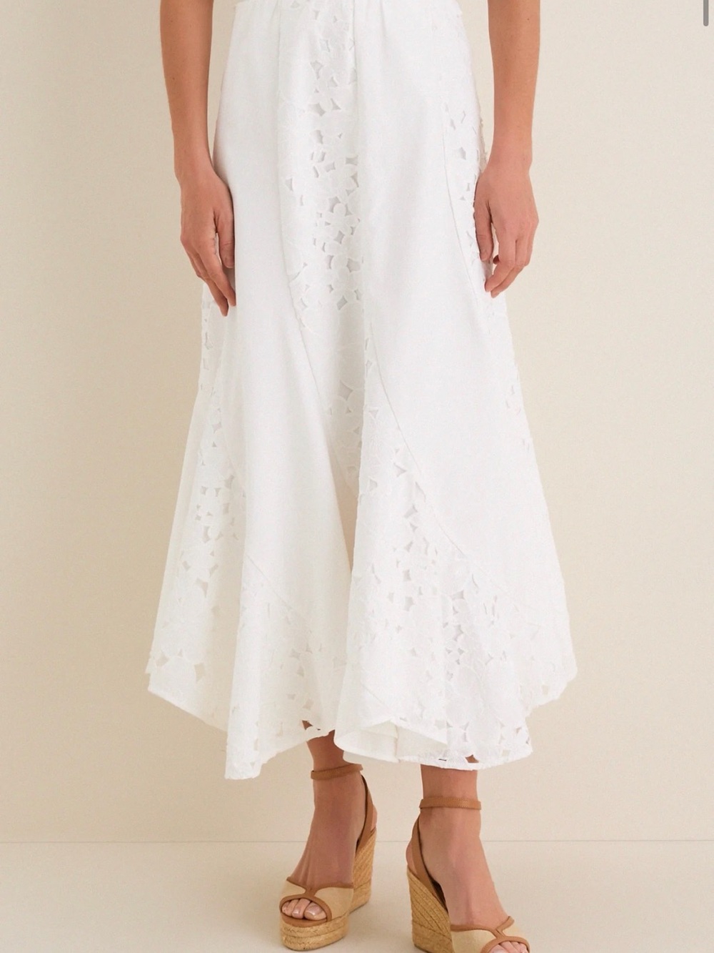 Tuckernuck White Embroidered Eyelet Skirt